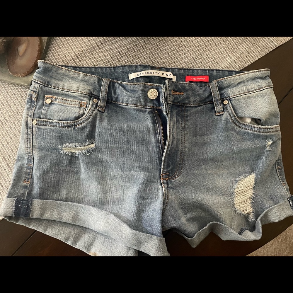 Celebrity Pink Jean Shorts
